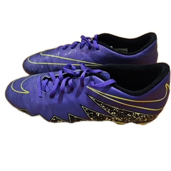 Nike Hypervenom Phade II Purple Frozen Yellow Cleats 749889-550 Men's Size 13 - Picture 4 of 7